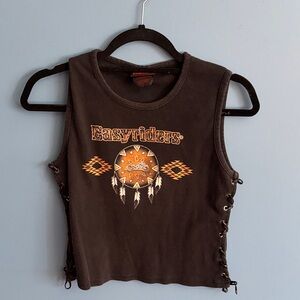 Vintage  Easyriders Black Sleeveless Top